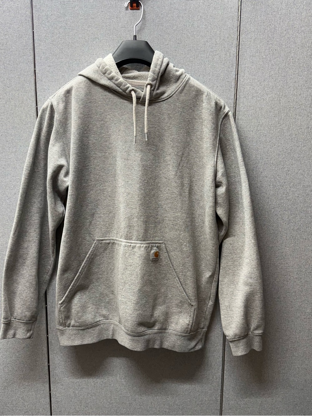 Carhartt Gray Pullover Hoodie with Kangaroo Pocket